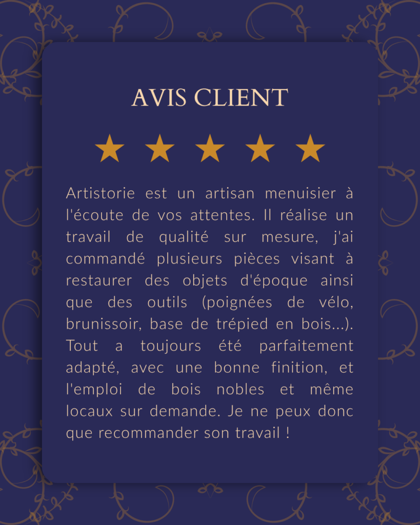 Refresh Identité Visuelle Art'Istorie - template avis client